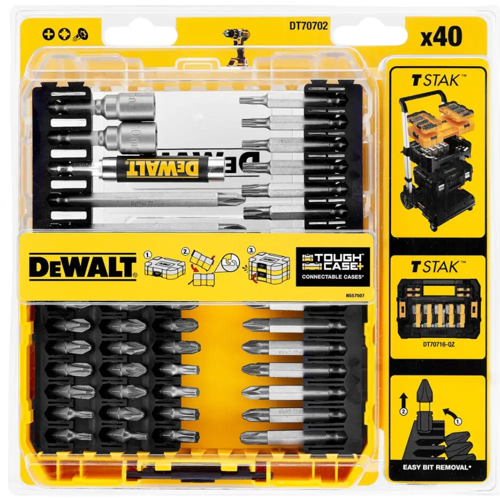 Conjunto 40 Brocas Pro DeWALT DT70702-QZ